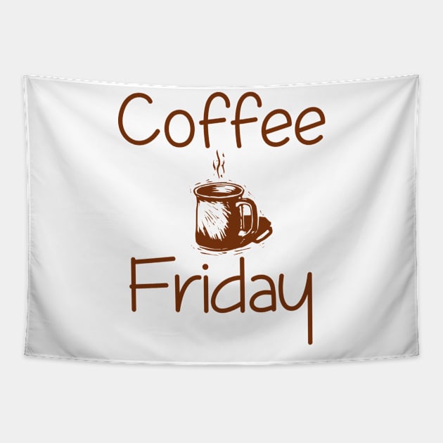 Coffee Friday Tapestry by giovanniiiii