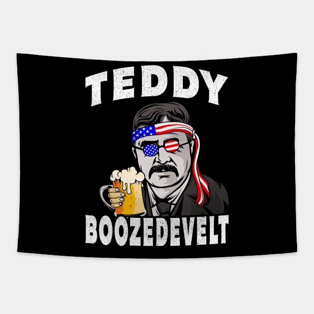 Teddy Boozedevelt Beer Gift Tapestry by Delightful Designs