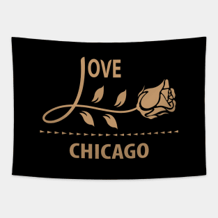 I Love Chicago Tapestry