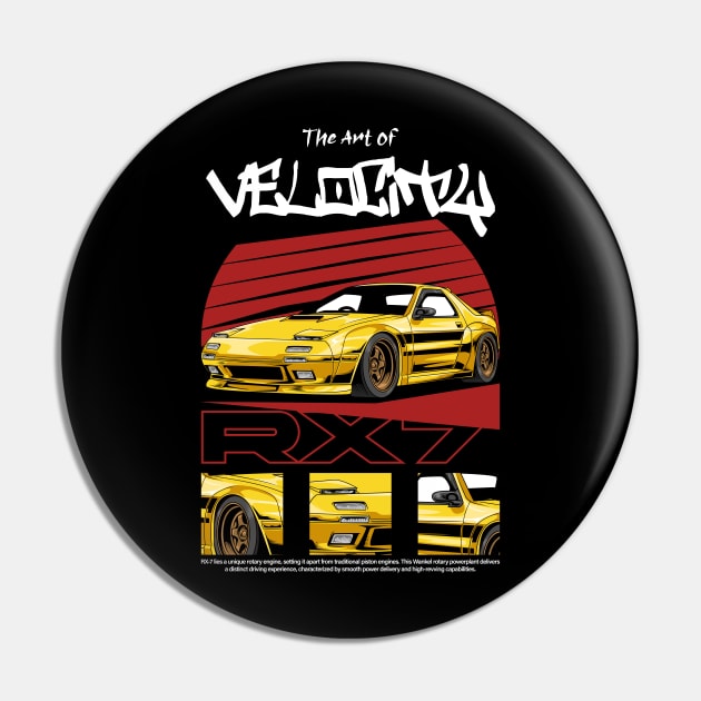 RX7 1989 JDM Car Pin by milatees