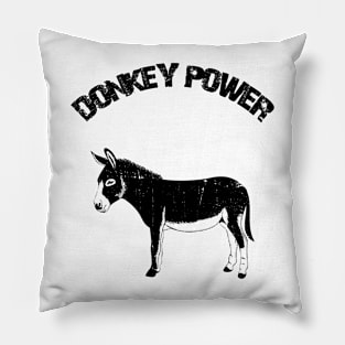 donkey power distressed Pillow