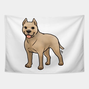 Dog - American Staffordshire Terrier - Cropped Fawn Tapestry