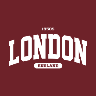 London England College Style 1950s T-Shirt