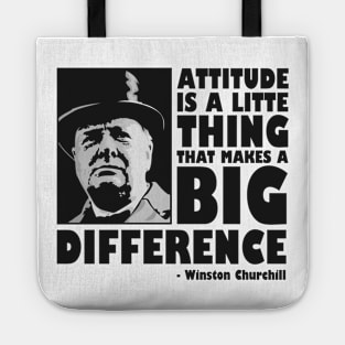 Winston Churchill - Motivational Quote Tote