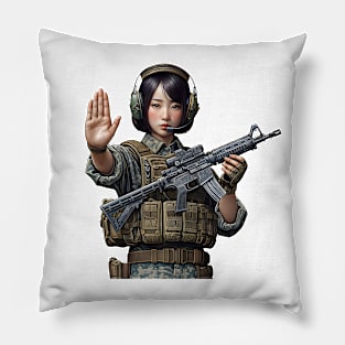 Tactical Girl Pillow