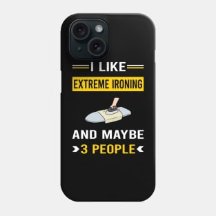 3 People Extreme Ironing Phone Case