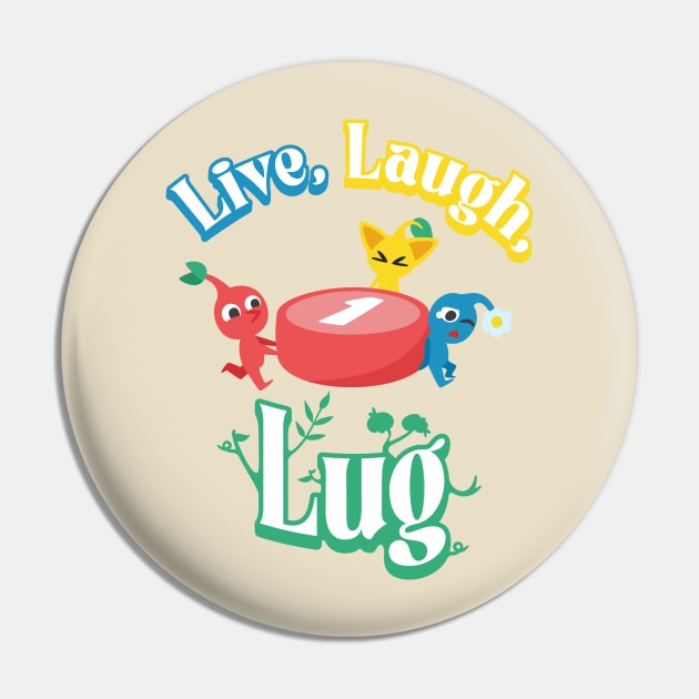 Pikmin Live Laugh Lug Pin by Benlo