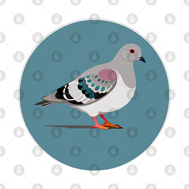Pigeon Illustration - Cute lil bird by CursedContent