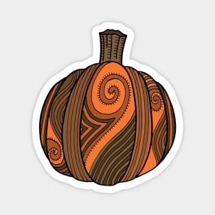 Artsy Hipster Pumpkin Magnet
