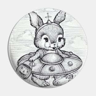 Space Bunny Pin