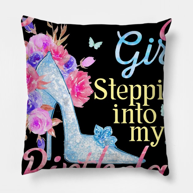 January Girl stepping into my Birthday like a boss Pillow by Terryeare