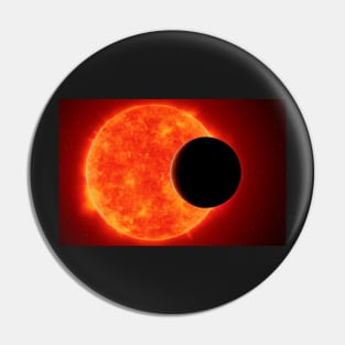 Exoplanet against red dwarf Pin