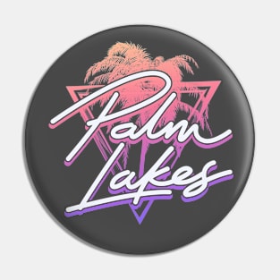 Palm Lakes Logo. Gradient White. Pin