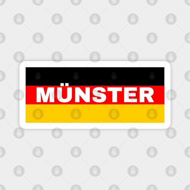 Münster City in German Flag Magnet by aybe7elf