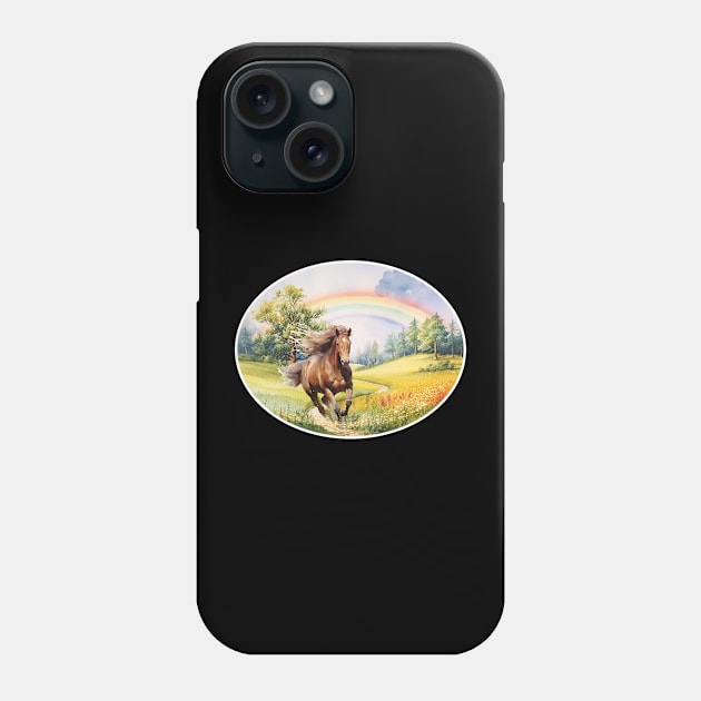 Horse Running Free Phone Case by KEWDesign