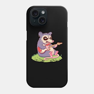 The opossum is ready for the rock concert Phone Case