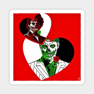 Zombie Hannibal and Will Halloween Hannigram Magnet