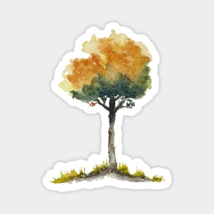 Small Autumn Tree Magnet