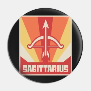 Sagittarius – Vintage Astrology Zodiac Sign Pin