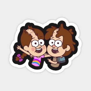 Dipper and Mabel Pines Shave Each Other Magnet