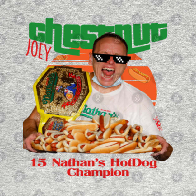 Discover King of Hot Dog Joey Chestnut - Joey Chestnut - T-Shirt