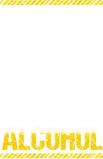 Caution May Contain Alcohol Drinking T-Shirt Magnet