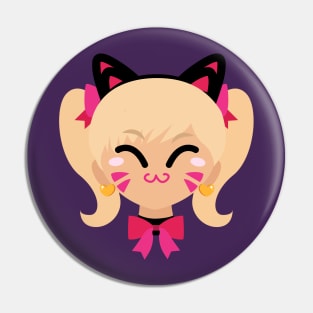 D.Va Cute Cat Skin Pin