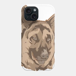 A German Shepherd head Drawing Phone Case