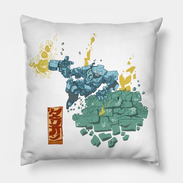 TURRICAN Pillow by tinbott