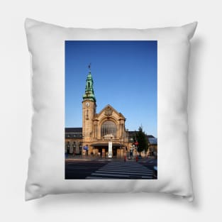 Europe; Luxembourg; Luxembourg; City; Train station; Central Station; Eve; evening light Pillow