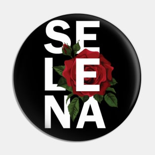 Selena with rose Pin