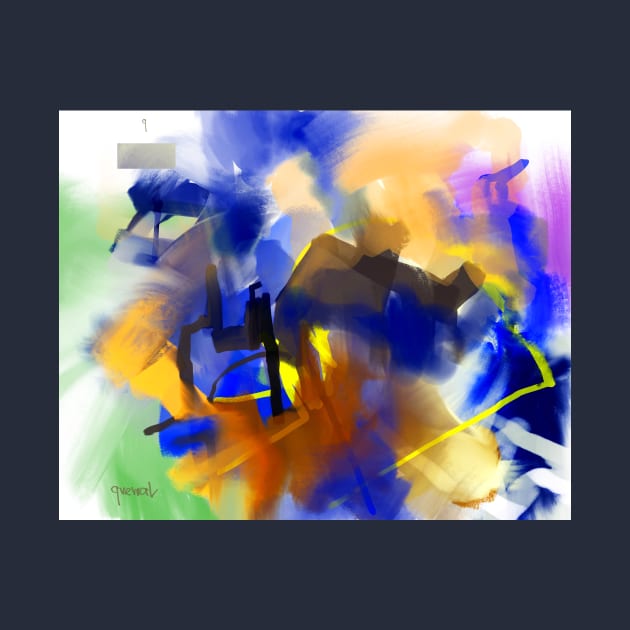 Abstract Blue Art by sukhpalgrewal