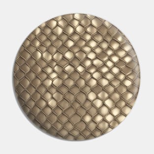 Gold chainmail styled pattern Pin