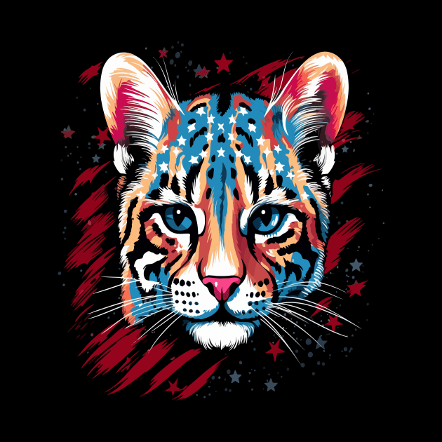 Patriotic Ocelot by JH Mart