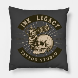 Emblemas de estudio de tatuajes Pillow