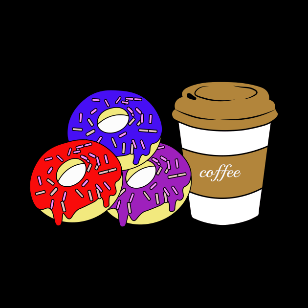 donuts and coffee by saber fahid 