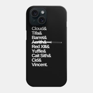 FF7 Roster Phone Case