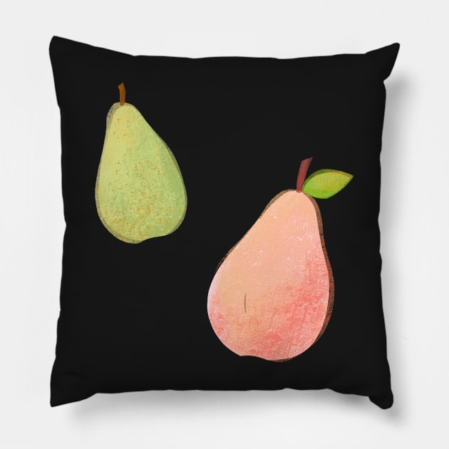 Autumn Pears Pillow by ColorsHappiness