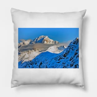 Mont Blanc Les Arcs French Alps France Pillow