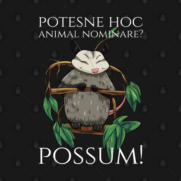 Classical Latin Language Meme - Possum - Wordplay Pun by Styr Designs