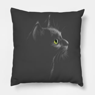 Black Cat Pillow