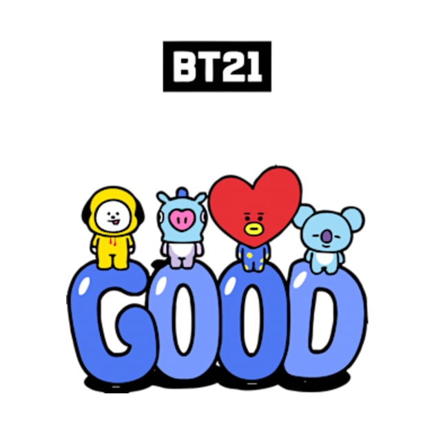 bt21 bts exclusive design 55 by Typography Dose