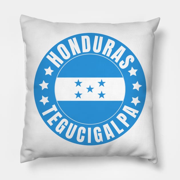 Tegucigalpa Pillow by footballomatic