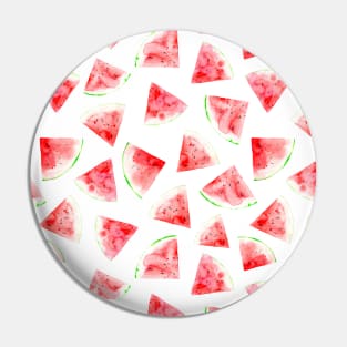 Watercolor watermelon Pin