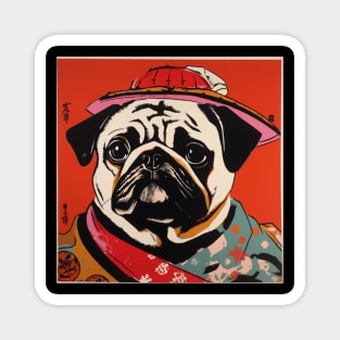 Japanese Pug Art Magnet