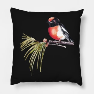 Scarlet Robin Pillow