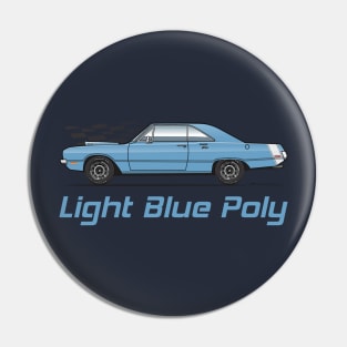 Lt Blue Poly Pin