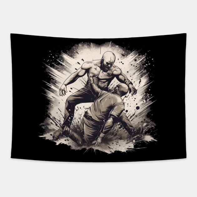 Wrestling Tapestry by Pixy Official