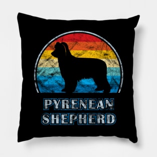 Pyrenean Shepherd Vintage Design Dog Pillow