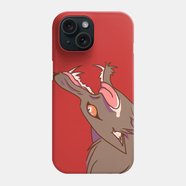 Wolf Bust (Red) Phone Case by divamonet